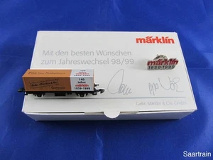Märklin modelo especial cambio de año 1998/99 vagón contenedor 140 años Märklin - Imagen 1 de 1