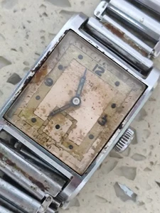 Reloj para hombre Doxa Tank 1930 25 mm (movimiento funcionando) Cal 868 necesita servicio trasero - Imagen 1 de 18