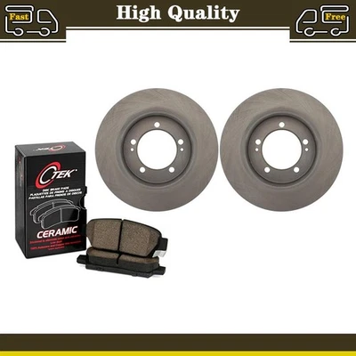 Rear Brake Pads Set & Disc Rotors Fits Eagle Talon 1.8L 2.0L - Изображение 1 из 4