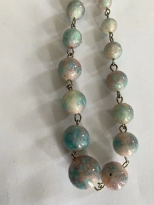 Murano Glas Collier Handarbeit Unikat Hausauflösung Art Deko Nachlass Halskette - Bild 1 von 6