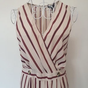 New Look Striped Jumpsuit size 14 - Picture 1 of 6