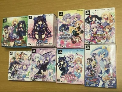 Neptunia Limited 8games Set Hyperdimension Wars Idol Tag Noire ... PS VITA  - Image 1 of 4