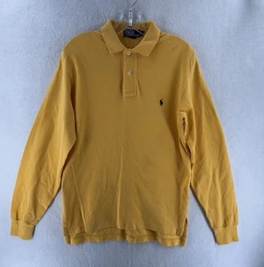 Polo Ralph Lauren Poloshirt Herren Small Gelb Langarm Pony Logo - Bild 1 von 8