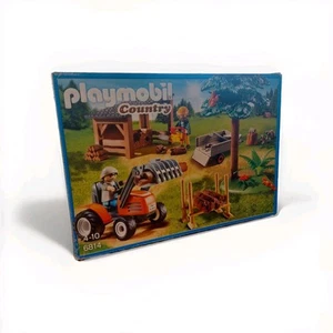 Playmobil Country 6814: Véhicule De Débardage Avec Bûcherons/ Complet - Foto 1 di 12