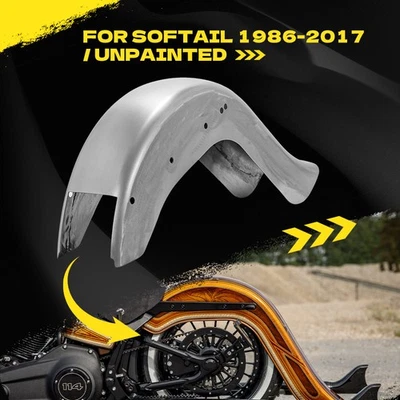 Rear Fender 6" Stretched Sweeper For Harley Softail Deuce FXSTD FXST FLSTC 86-17 - Image 1 of 4