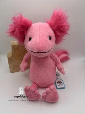BNWT 100% Genuine Jellycat Medium Alice Axolotl & Hangtag Protector - Image 1 of 4