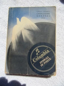 1931 FRENCH COLUMBIA CATALOGUE GÉNÉRAL Complete Record Catalog Arabic Turkish - Bild 1 von 5