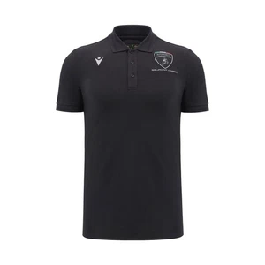 LAMBORGHINI RACING TEAM – ATH COTTON TRAVEL POLO SHIRT BLK - MACRON - 2025 - Picture 1 of 5