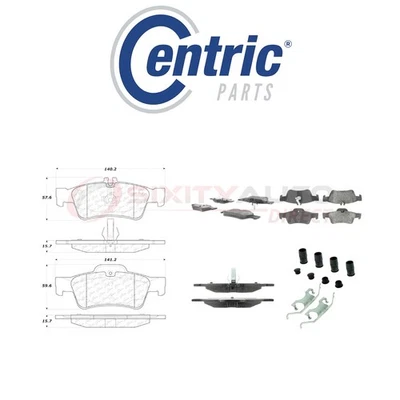 Centric Semi Metallic Brake Pads w Shim for 2003-2013 Mercedes-Benz SL500 oj - Image 1 of 4