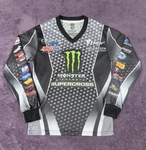 Monster Energy Shirt Mens S Black Long Sleeve Supercross FIM World Championship - Bild 1 von 5