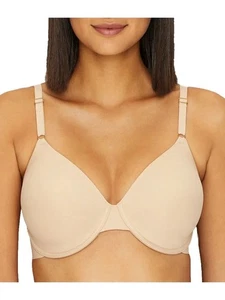 Reggiseno T-Shirt Natori Liquid Full Fit Contour Ferretto 731325 Lt Moka Nuovo con etichette 34C - Foto 1 di 4