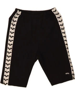 ARENA Boys Graphic Sport Shorts 11-12 Years  Black Colourblock Cotton BW14 - Image 1 of 3