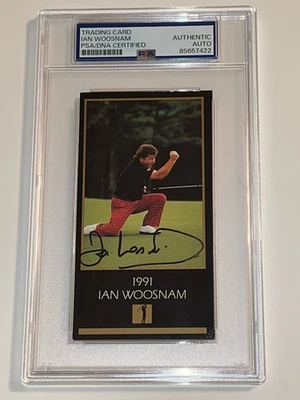 Ian Woosnam Masters Winner Autographed Grand Slam Golf Signed  Card Auto PSA - Image 1 of 4