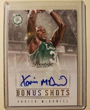 Xavier McDaniel AUTO 01/10 Bonus Shots Gold 2013-14 Prestige Autograph SP X-Man