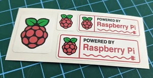 4 x Raspberry Pi Sticker for DIY Project Powered by Raspberry Pi - Picture 1 of 3