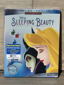 Disney Sleeping Beauty Blu-ray + DVD. Anniversary Edition 2019 SEALED Slipcover - Imagen 1 de 8