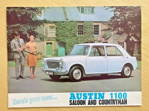 BMC Austin 1100 Saloon Countryman Vintage Car Sales Brochure Advertising 1966 - Picture 1 of 6
