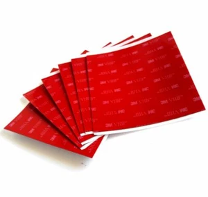Clear, Black, Grey 3M DOUBLE SIDED self adhesive PADS, 100mm x 100mm x 1mm thick - Picture 1 of 9