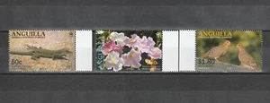 Anguilla, 2016, Vögel, Eidechse, Orchideen, 3v. .MNH, NEU! - Bild 1 von 1