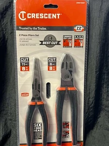 Crescent  Long Nose & Linesman Plier Set, 2 pc., Z2SET2CGT - Picture 1 of 5