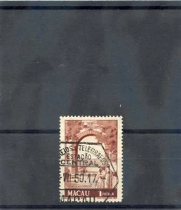 MACAO Sc 347A(SG 434)VF USED 1950 1P RED BROWN $60 - Picture 1 of 1