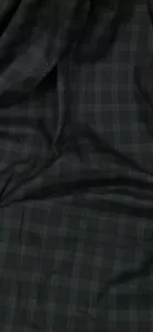 Navy Green Black Tartan Poly-Viscose Fabric 58’’ PRICE PER METER - Picture 1 of 2