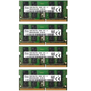 Hynix 64GB (4X16GB) DDR4 2666MHz PC4-21300 2RX8 SODIMM Memory Ram HMA82GS6CJR8N - Picture 1 of 6