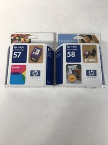 HP 58 & 57 PHOTO INK GENUINE BOX NEW SEALED 2004 - Picture 1 of 6
