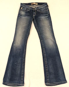 Pantalones de mezclilla para mujer Big Star 1974 Remy tiro bajo azul 26x31 - Imagen 1 de 20
