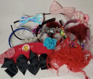 Bag Of Girls Hair Bows Hair Accessories - Picture 1 of 4