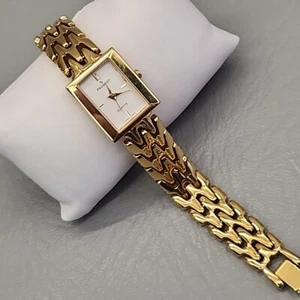 Reloj Peugeot Mujer Cuarzo Tono Dorado Funcionando 6.5" - Imagen 1 de 15