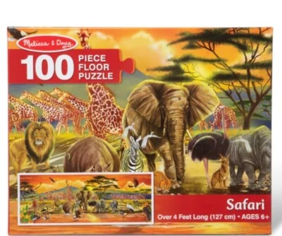 Melissa & Doug Safari Floor Puzzle 100 Pieces Over 4 Feet - Image 1 of 3