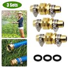 Heavy Duty Copper Garden Hose Repair Kit With Male/female Thread Connectors
