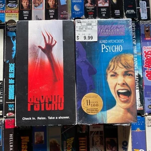 Psycho VHS Lot Original Black & White / Remake Horror Hitchcock Slasher - Picture 1 of 9