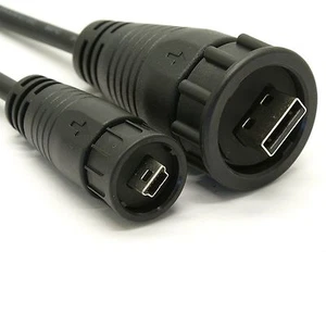 Waterproof USB A Mini-B Cable - 6.5FT RR-114220-0C-78 - Picture 1 of 1
