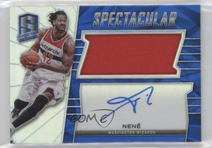 2015-16 Panini Spectra Spectacular Swatch Signatures Silver Prizm /149 Nene Auto