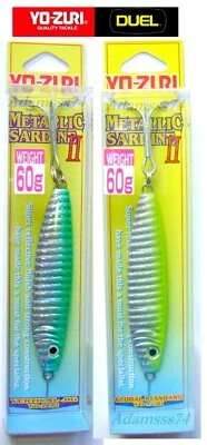 YO-ZURI METALLIC SARDINE II 60g.57mlPILKER, Hering JIG, Hochseeangeln, Langsam - Bild 1 von 4