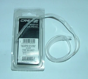 CRESSI SUB ELASTICO RICAMBIO OCCHIALINI  cinturino silicone clear trasparente - Foto 1 di 1