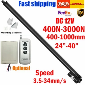400N - 3000N Electric Linear Actuator Cylinder Lift Stroke 400-1000mm 12V Fast - Imagen 1 de 27