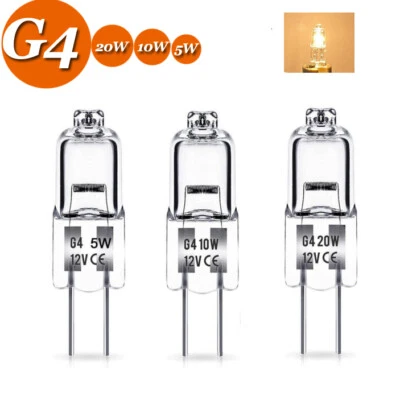 1-100x G4 5W 10W 20W Warmweiß Halogen Lampe Stiftsockellampe Birne Dimmbar 12V - Bild 1 von 4