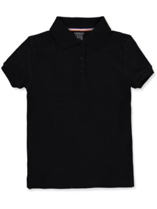 French Toast Girls' S/S Stretch Pique Polo - Picture 1 of 9