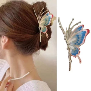 Fermagli per capelli vintage farfalla donna lusso fermagli per capelli fermaglio per capelli fermaglio per capelli - Foto 1 di 13
