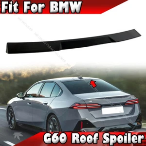 24-25 Fits BMW 5 Ser G60 G68 4D I5 525i 530i V Type Roof Spoiler Painted Black - Picture 1 of 5