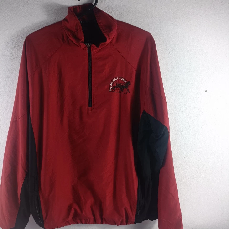 OnTour Mens Vintage 1/4 Zip Pullover Jacket Size L Red  - Image 1 of 4