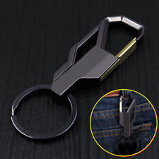 Men Metal Leather Key Chain Ring Keyfob Car Keyring Keychains Gift Accessories