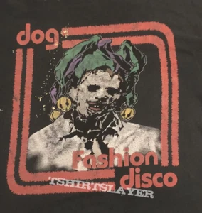 Camiseta negra de algodón talla completa VK87 de moda para perros música discoteca para amantes - Imagen 1 de 3