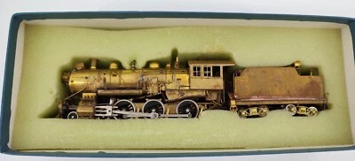 PFM Northern Pacific HO Scale Brass S4 4-6-0 Steam Locomotive and Tender - Image 1 of 3