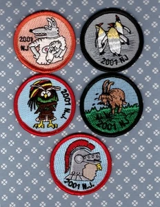 JSP Patrol Medallions  National Jamboree 2001 -   Set of 5 - Picture 1 of 1
