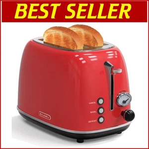 Deluxe Retro Toaster with 6 Settings, High Lift Lever & Removable Crumb Tray - Picture 1 of 12