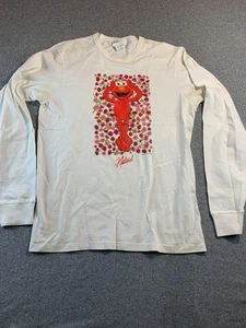 Camiseta boho vintage Champion Sesame Street Elmo para hombre mediana blanca con estampado gráfico - Imagen 1 de 8